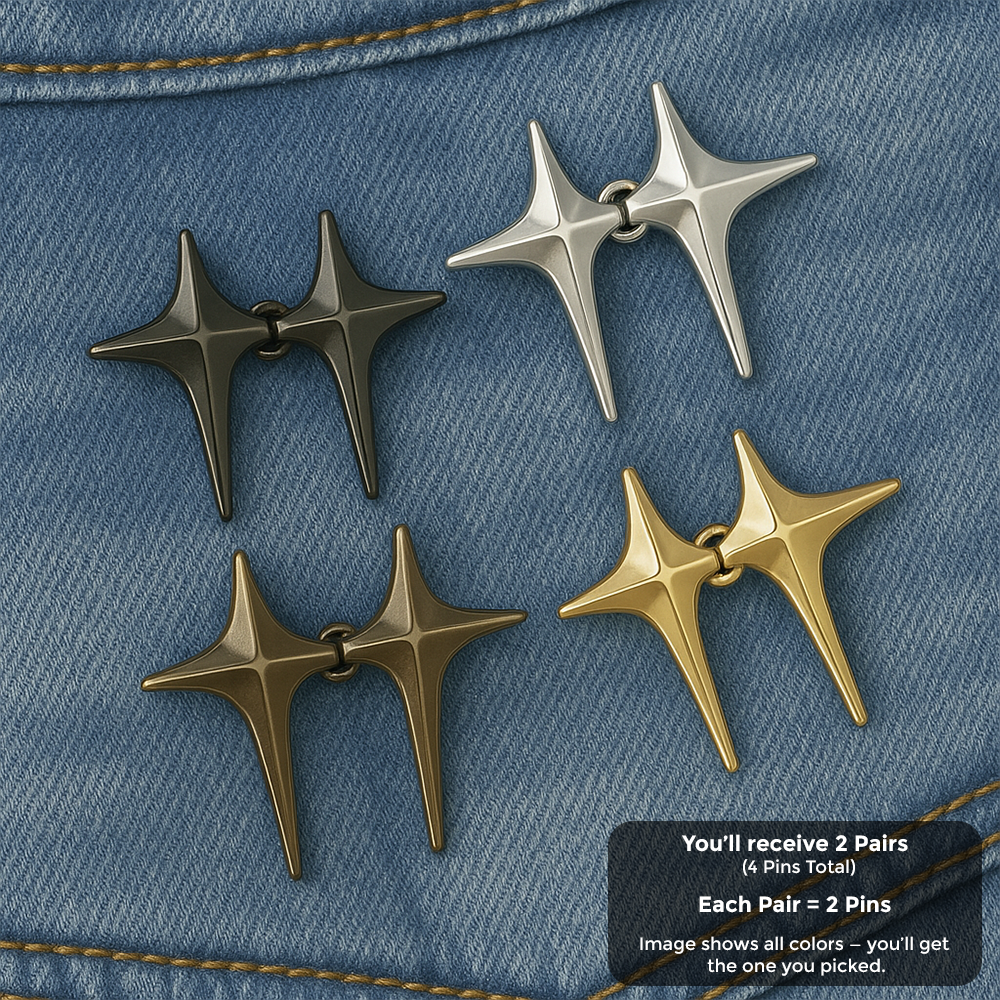 Zesia FitPins™ – Adjustable Belt Pins (2 Pairs, 4 Pins)