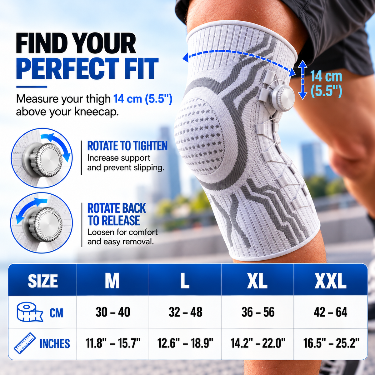 KneeFlex™ Dial Support Knee Brace