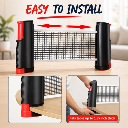AnyTable™ Portable Table Tennis Set