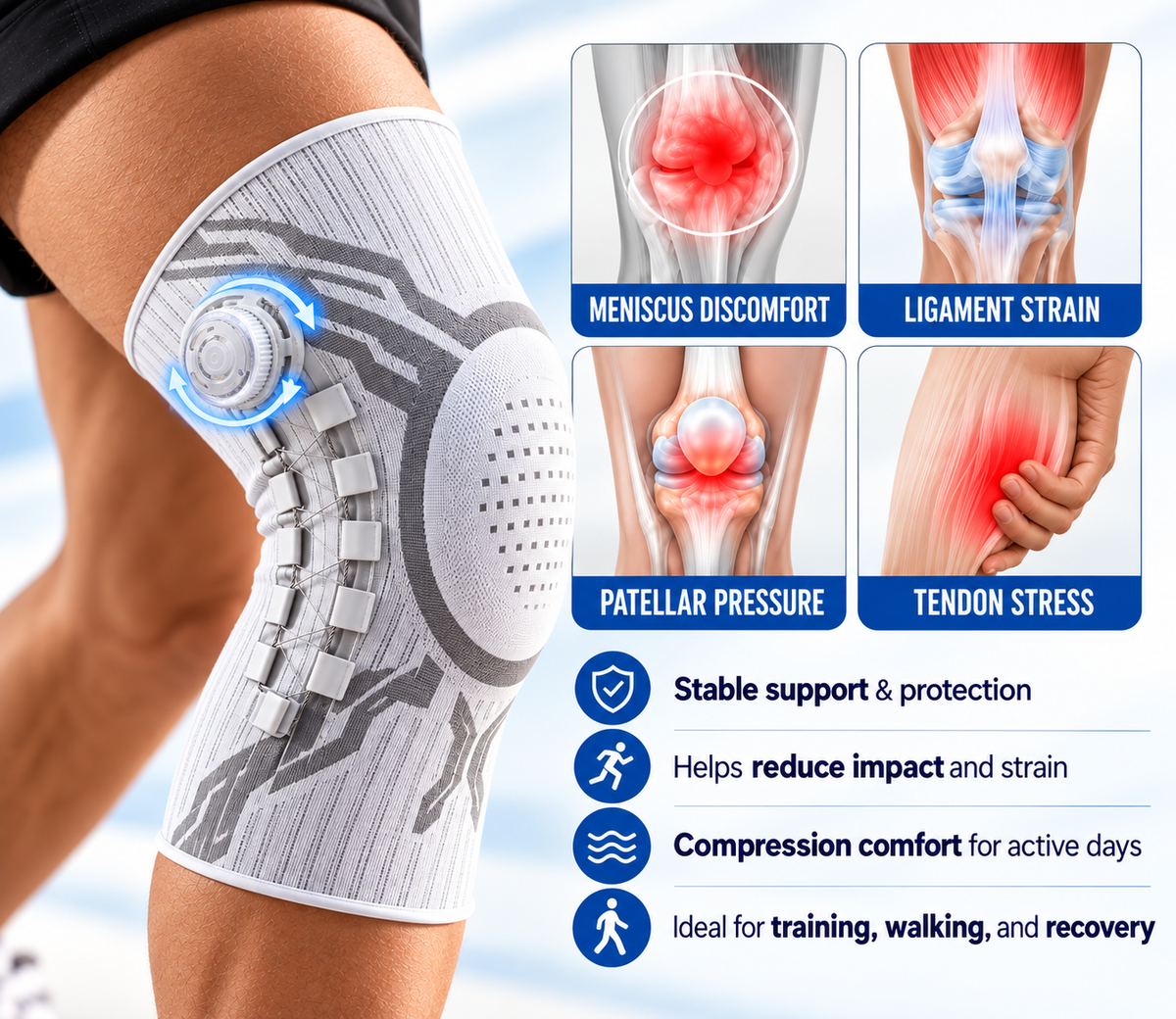 KneeFlex™ Dial Support Knee Brace